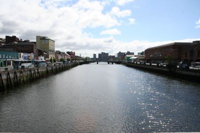 Corkin keskustan halkaiseva joki.
