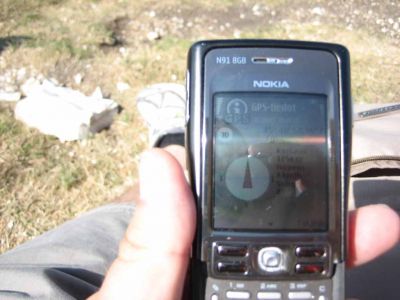 Monte Baldon huipulla GPS:n korkeus merenpinnasta 1756m.
